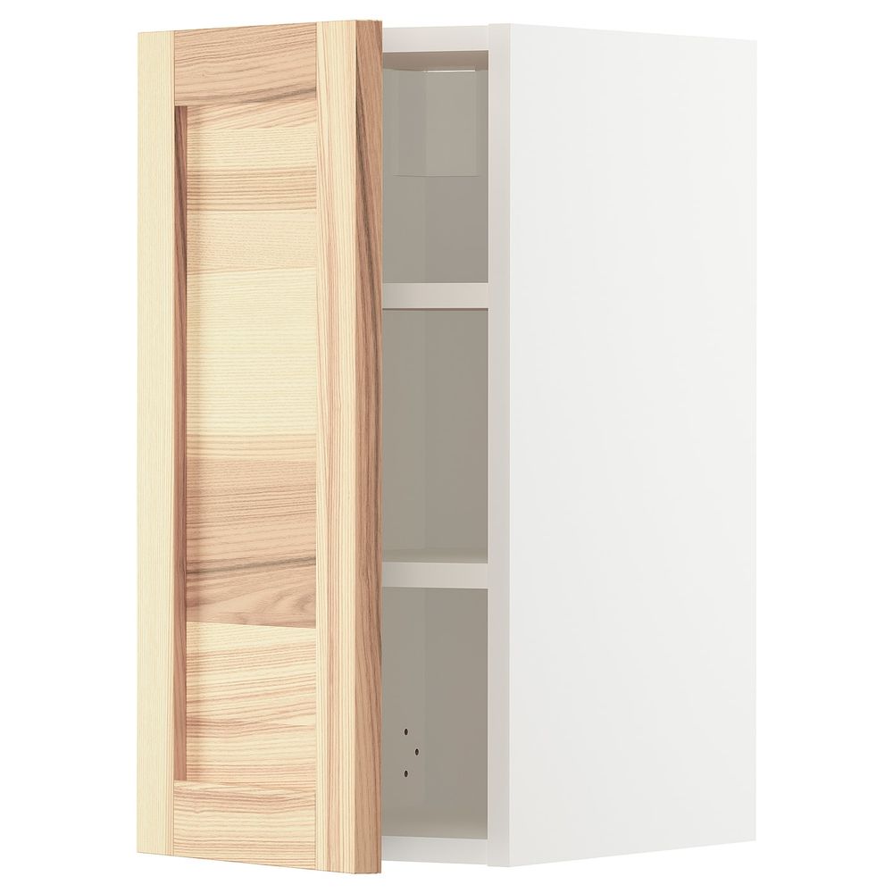 Навесной шкаф с полками, белый/Торхэмн ясень 30x60 см IKEA METOD МЕТОД 794.446.12 - схема-чертеж с размерами