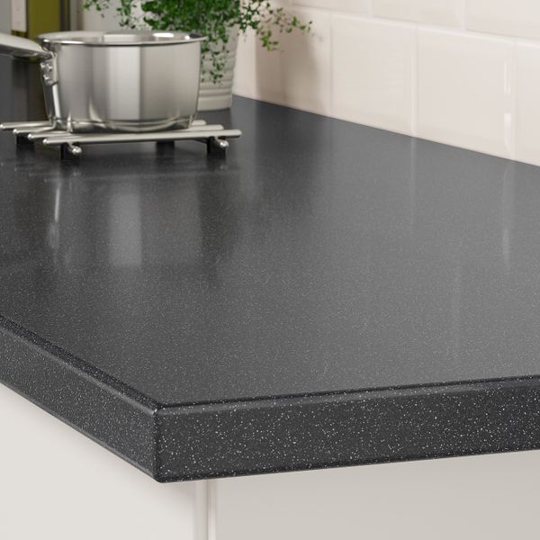 Столешница под заказ, черный-белый под камень/акрил 1 м²x4 см IKEA LAXNE ЛАКСНЕ 704.538.75 - схема-чертеж с размерами