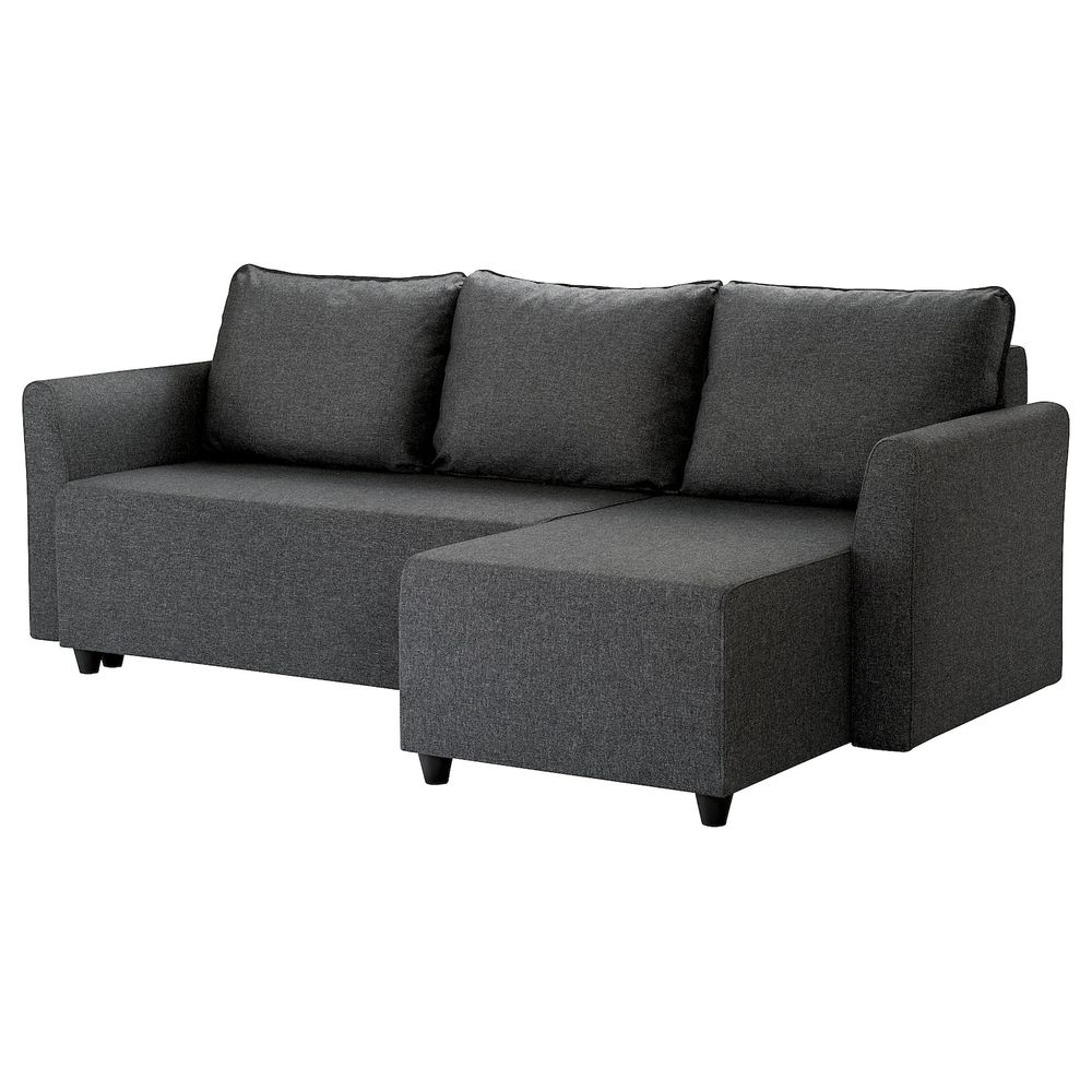 Диван-кровать с козеткой, Рудорна темно-серый IKEA BRISSUND БРИССУНД 804.481.81 - фото 1