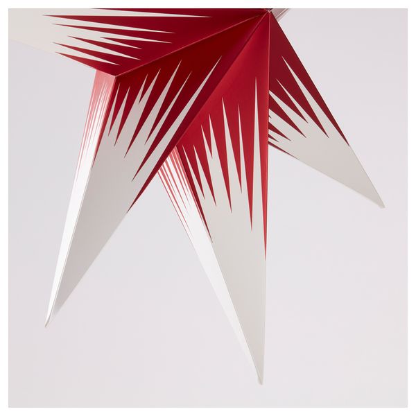 Абажур СТРОЛА, звезда красный, белый (70 см) - схема-чертеж с размерами