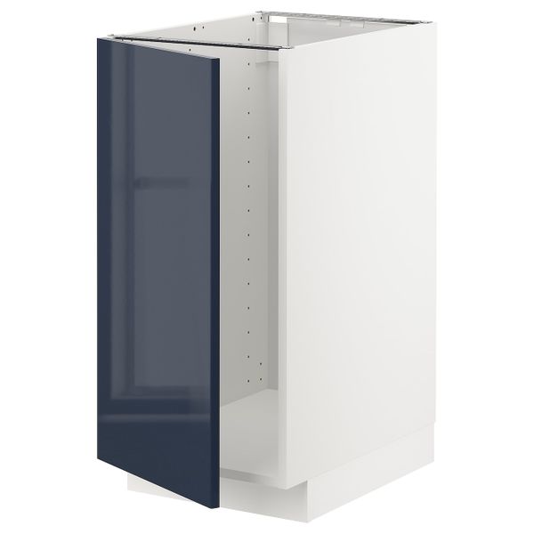 Напольный шкаф для мойки, мусорных конт, белый/Ерста черно-синий 40x60 см IKEA METOD МЕТОД 792.755.53 - схема-чертеж с размерами