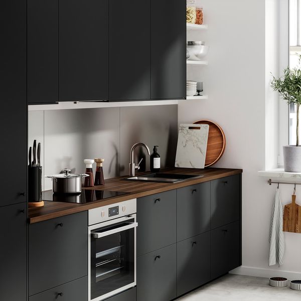 LYSEKIL Настенная панель - двусторонний нержавеющ сталь/латунь 119.6x55 см - фото 2