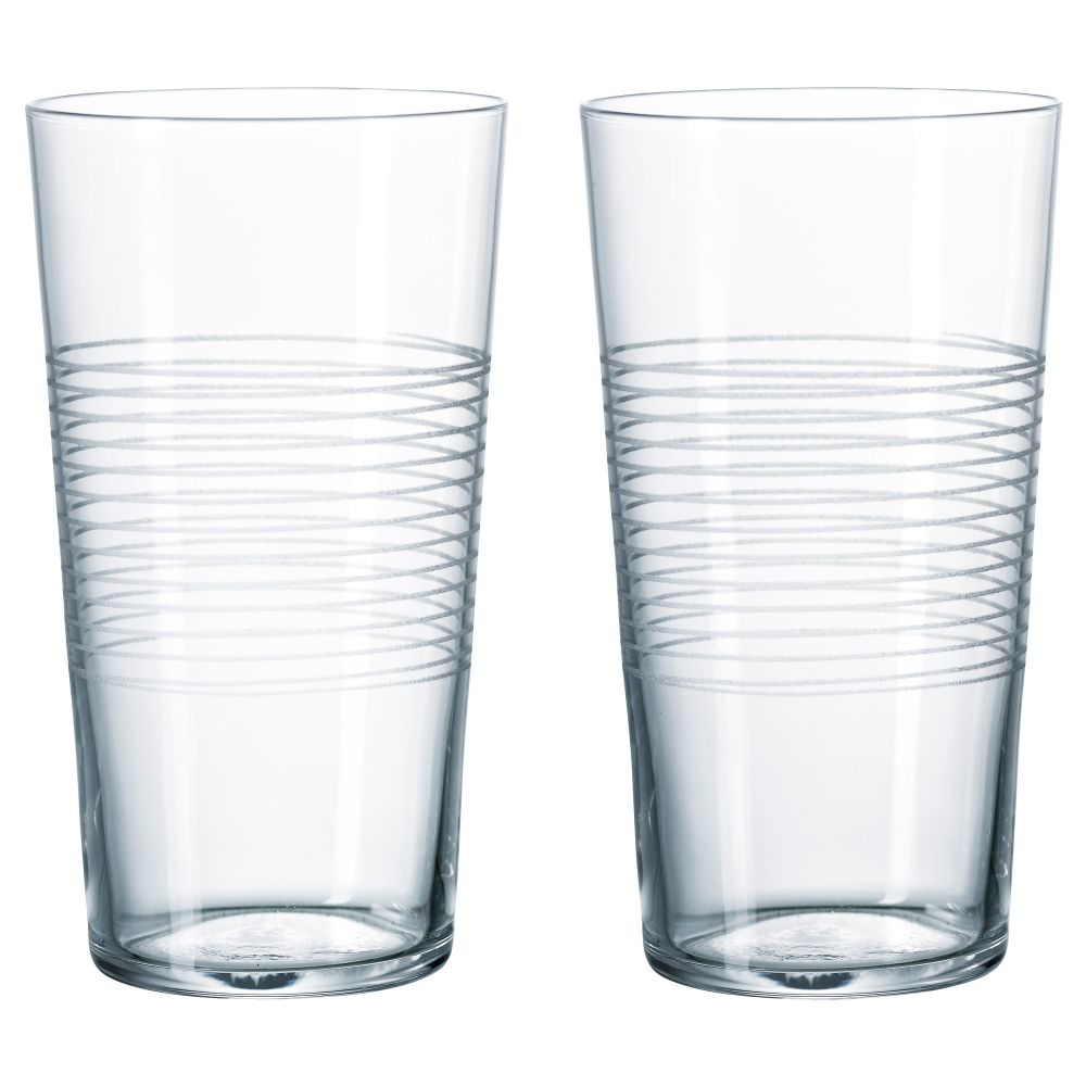 Стакан СТОКГОЛЬМ, прозрачное стекло, с рисунком (17 сл) - фото 1