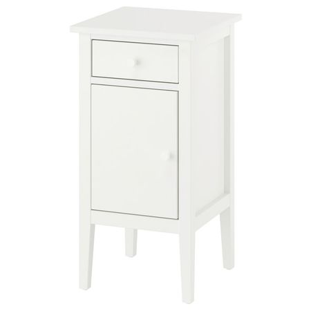 GULLABERG Столик прикроватный - с 1 ящиком с дверью/белый 38x40x75 см