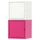 Комбинация для хранения, белый/розовый 25x50 см IKEA ЛИКСГУЛЬТ 492.486.55