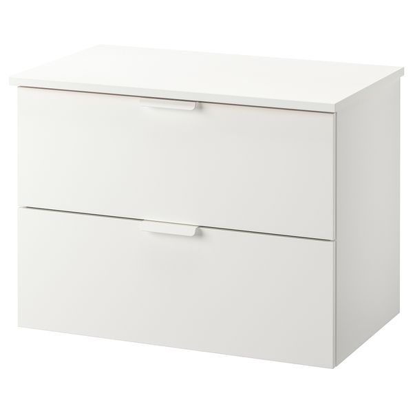 Шкаф для раковины с 2 ящиками, 82x49x60 cm IKEA TOLKEN ТОЛКЕН, GODMORGON ГОДМОРГОН 392.954.83 - фото 2