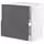 METOD / MAXIMERA Напольный шкаф/2фронт панели/2ящика - белый/Voxtorp темно-серый 80x60 см