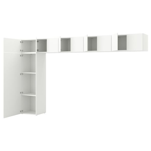Гардероб с 10 дверями, Фоннес белый 380x42x221 см IKEA OPPHUS ОПХУС 893.045.88 - фото 1