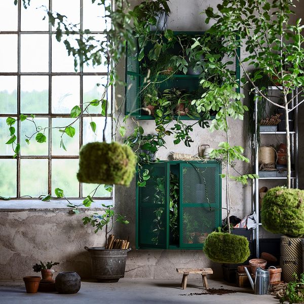 Шкаф с дверями, зеленый сетка 160x30x83 см IKEA IVAR ИВАР 594.174.69 - фото 3