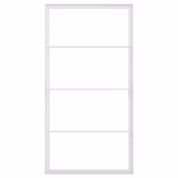 SKYTTA Рама раздвижной двери - белый 102x196 см - схема-чертеж с размерами