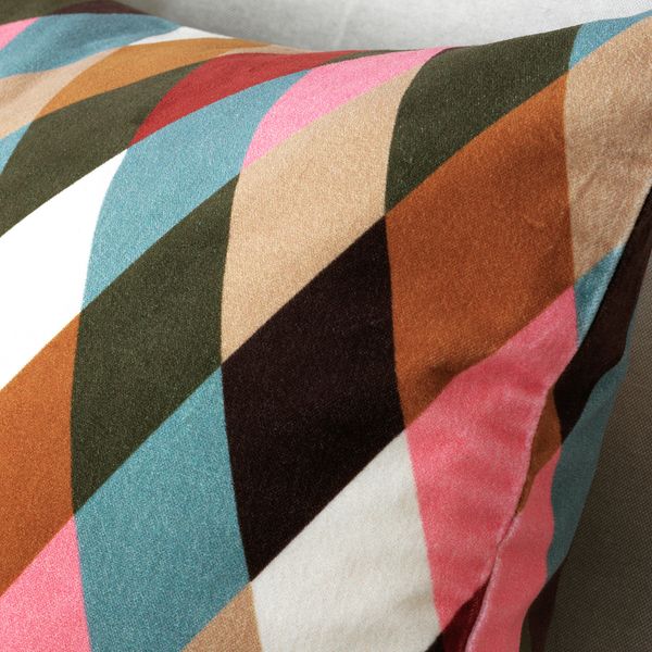 Чехол на подушку, ромбовидный орнамент разноцветный 50x50 см IKEA DEKORERA ДЕКОРЕРА 604.722.71 - схема-чертеж с размерами