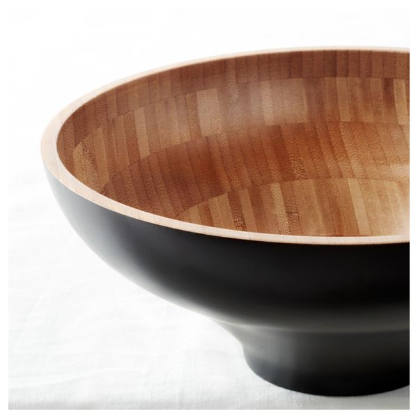 Миска НОДВЭНДИГ, черный (24 см) - схема-чертеж с размерами