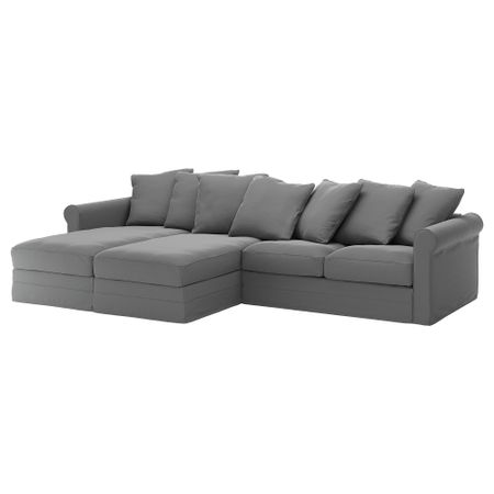4-местный диван с козетками, Ljungen классический серый IKEA GRÖNLID 794.090.72