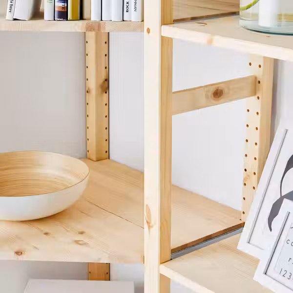 IVAR Полка угловая - сосна 56x56x30 см - фото 2