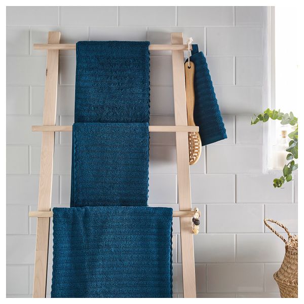 Банное полотенце, темно-синий, 70x140 см IKEA ФЛОДАРЕН 403.812.34 - фото 3