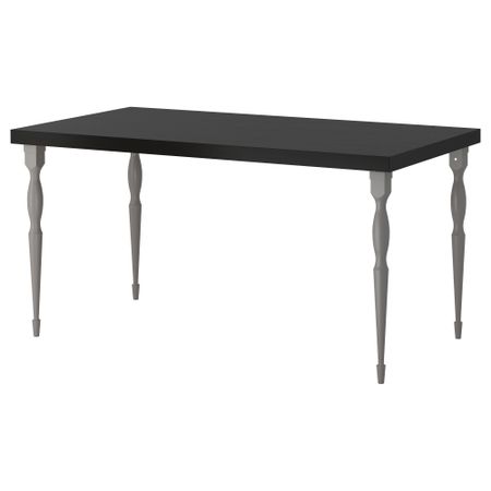 Стол ТОРНЛИДЕН / НИПЕН, черно-коричневый, серый (150x75 см)