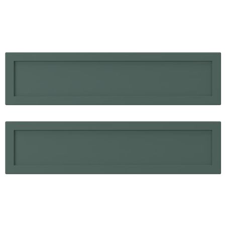 ASPUDDEN Фронтальная панель ящика - темный серо-зеленый 40x10 см