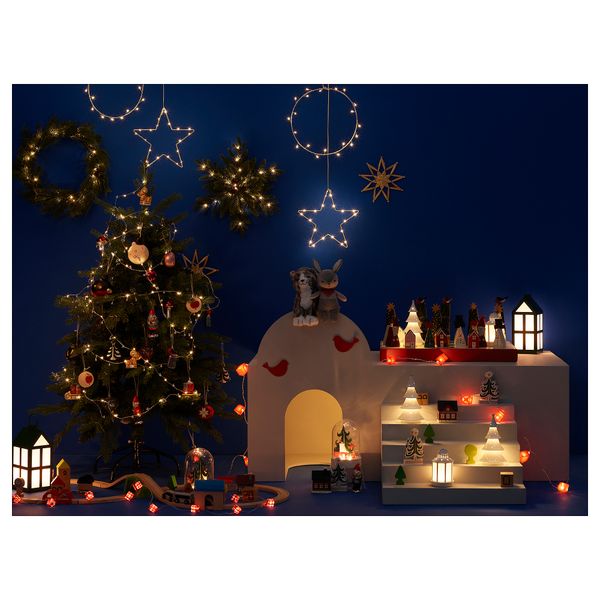 Светодиодная настольная лампа, 18 см, дерево металлический, с батарейным питанием IKEA STRÅLA СТРОЛА 305.627.44 - фото 3