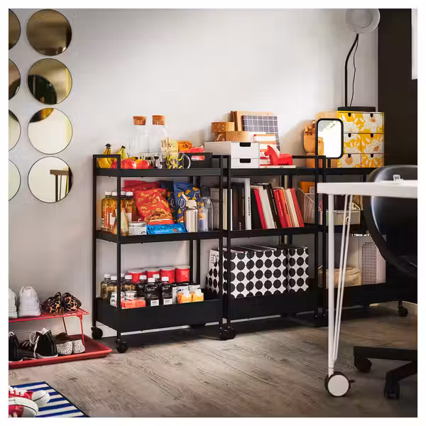 NISSAFORS Тележка - чёрный 50.5x30x83 см - фото 7