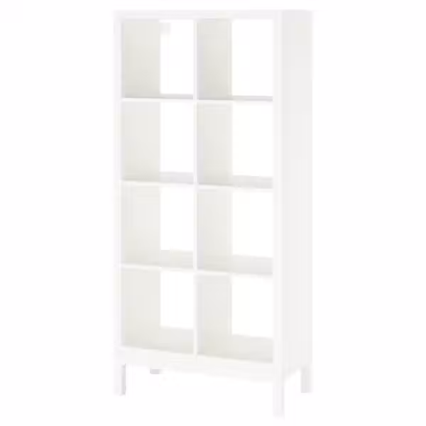 KALLAX Стеллаж с основанием - белый/белый 77x164 см - фото 1