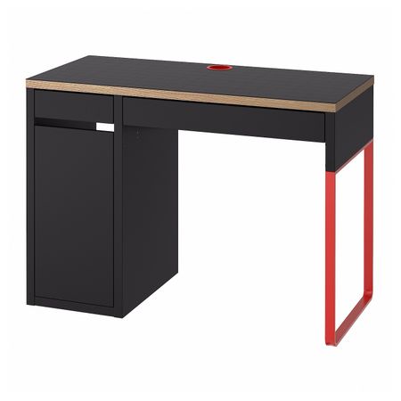 Письменный стол, антрацит/красный 105x50 см IKEA MICKE МИККЕ 404.898.52