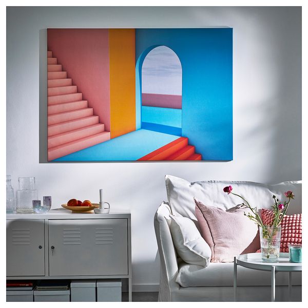 Картина с рамой, Дверной проем, цвет алюминия, 140x100 см IKEA BJÖRKSTA БЬЁРКСТА 795.089.15 - фото 7