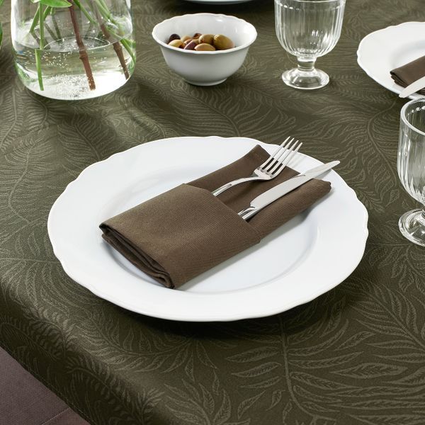 Скатерть и 6 салфеток, с рисунком/зеленый 145x240/38x38 см IKEA DOFTMINNE ДОФТМИННЕ 504.708.52 - схема-чертеж с размерами