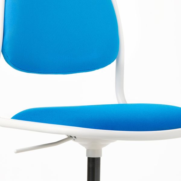 Детский стул для письменного стола, белый/Висле ярко-синий IKEA ÖRFJÄLL ОРФЬЕЛЛЬ 503.730.21 - фото 7