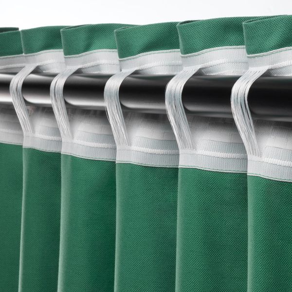 Гардины, 2 шт., зеленый 145x300 см IKEA ANNALOUISA АННАЛУИЗА 704.108.24 - схема-чертеж с размерами