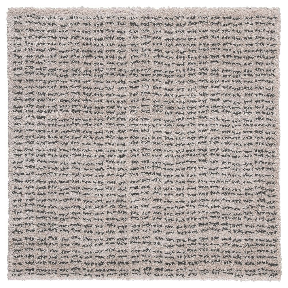 Ковер, короткий ворс, бежевый/черный 80x80 см IKEA LANGSTED ЛАНГСТЕД 105.079.18 - фото 1