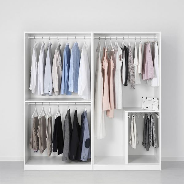 Гардероб, белый, 200x58x201 см IKEA ПАКС 891.284.44 - фото 1