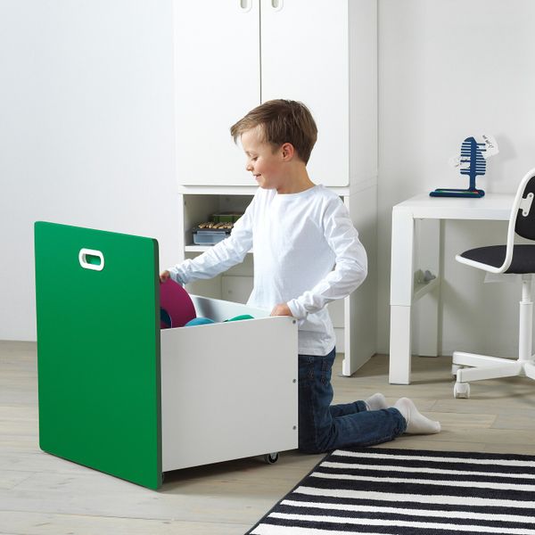 Гардероб с отделением для/игрушек, белый/зеленый 60x50x192 см IKEA СТУВА / ФРИТИДС 692.796.79 - фото 4