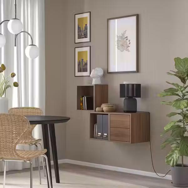 EKET Комбинация д/хранения - под грецкий орех 105x35x70 см - фото 3