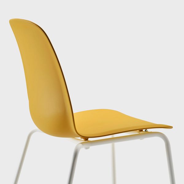 Стул, темно-желтый/Брур-Инге белый IKEA LEIFARNE ЛЕЙФ-АРНЕ 893.042.01 - фото 3