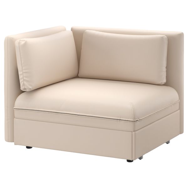 Секция дивана-кровати со спинкой ВАЛЛЕНТУНА, Мурум бежевый - фото 1