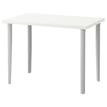Стол ЛИННМОН / ТОРСКЛИНТ, белый, светло-серый (100x60 см)