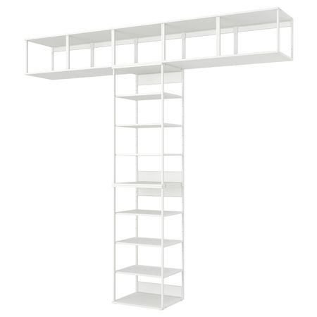 Открытый стеллаж, белый 300x42x281 см IKEA OPPHUS ОПХУС 594.369.72