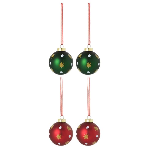 Украшение, шар, 5 см, стекло разные цвета IKEA VINTERFINT 005.576.02 - фото 2