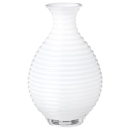 Ваза, стекло белый 13 см IKEA INBJUDEN ИНБЬЮДЕН 104.913.09
