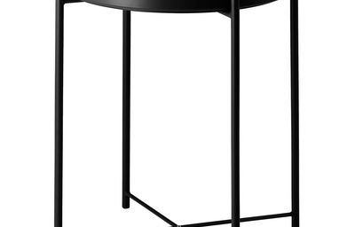 GLADOM Стол сервировочный - чёрный 45x53 см