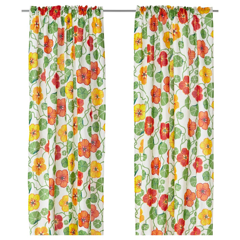 Гардины, 1 пара БЛУМРАНК, цветок (145x300 см) - фото 1