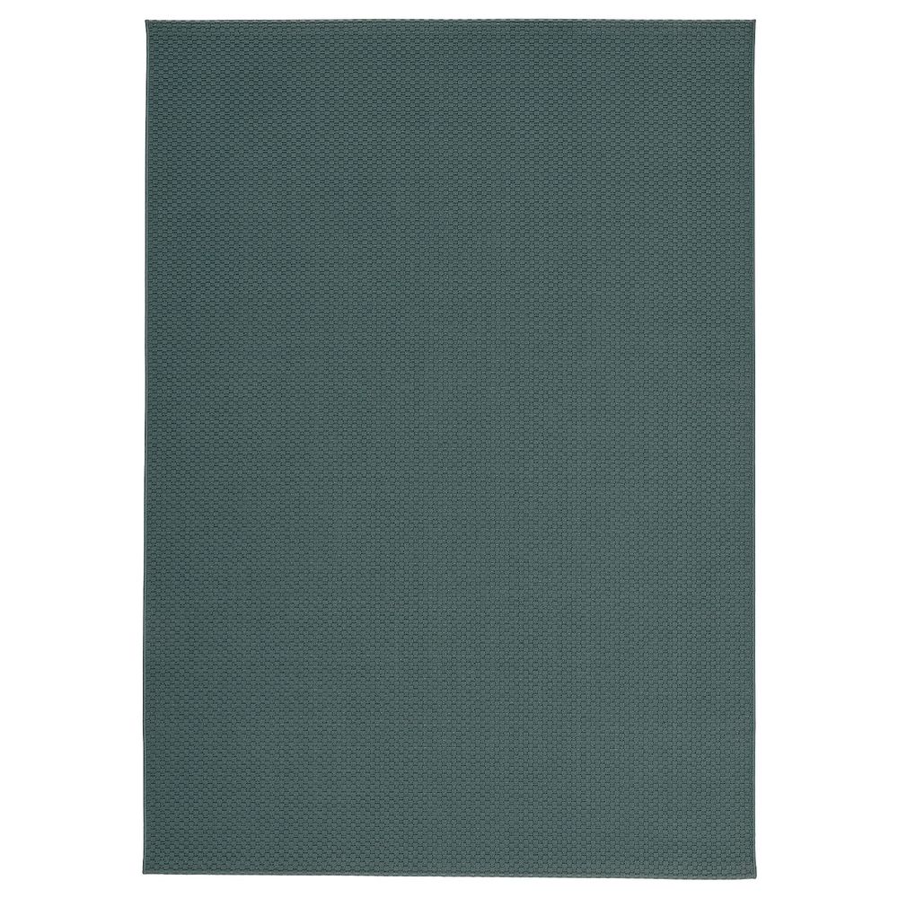 Ковер безворсовый, для/дома/улицы, серый/бирюзовый 160x230 см IKEA MORUM МОРУМ 404.925.00 - фото 1