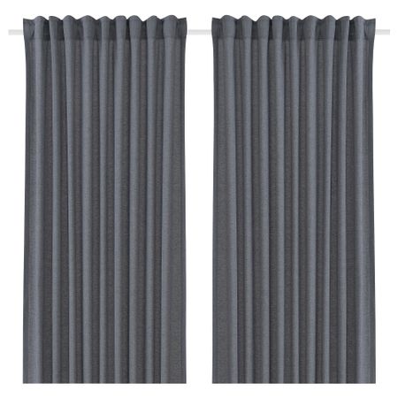 Гардины, 2 шт., синий, 140x300 см IKEA VÄXELBRUK 405.690.85