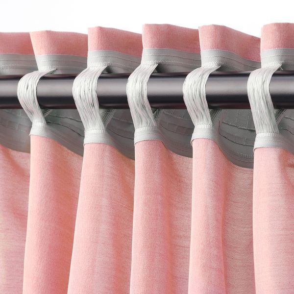 Гардины, 2 шт., 145x300 см, светло-красный IKEA HILJA 704.630.30 - фото 4