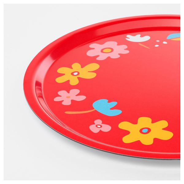 Поднос СОММАР 2019, цветок, красный (43 см) - фото 2
