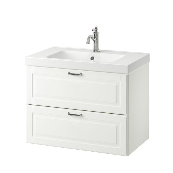 Шкаф для раковины с 2 ящиками, 83x49x64 cm IKEA ODENSVIK ОДЕНСВИК, GODMORGON ГОДМОРГОН 192.932.82 - фото 2