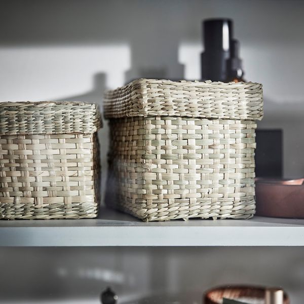 Коробка с крышкой, 2 шт., водоросли IKEA LURPASSA ЛУРПАССА 004.818.34 - схема-чертеж с размерами