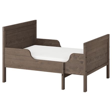 Раздвижная кровать, серо-коричневый 80x200 см IKEA SUNDVIK СУНДВИК 804.601.87