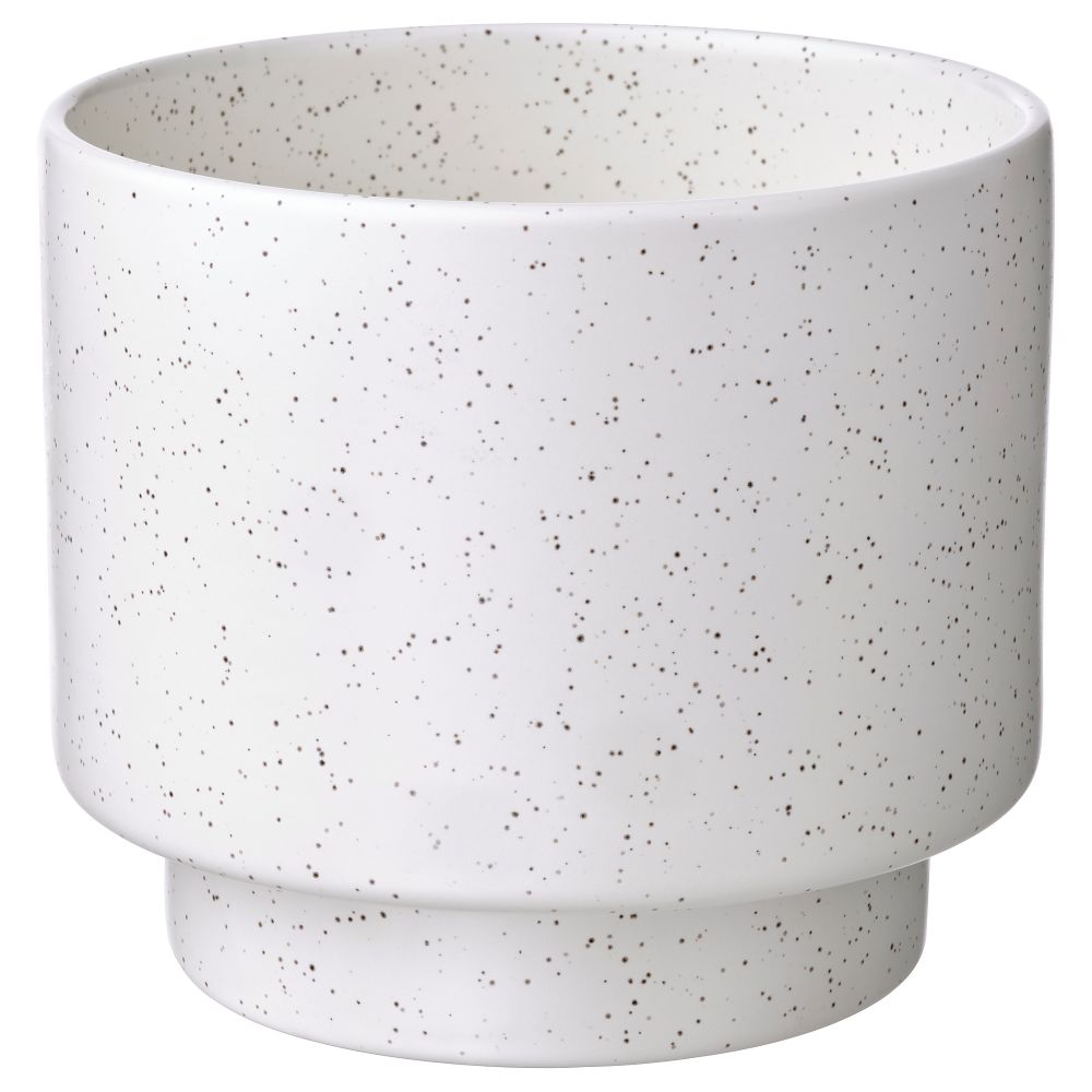 Кашпо, 12 см, для дома, улицы белый с оттенком IKEA DRAKFRUKT ДРАКФРУКТ 005.379.73 - фото 1