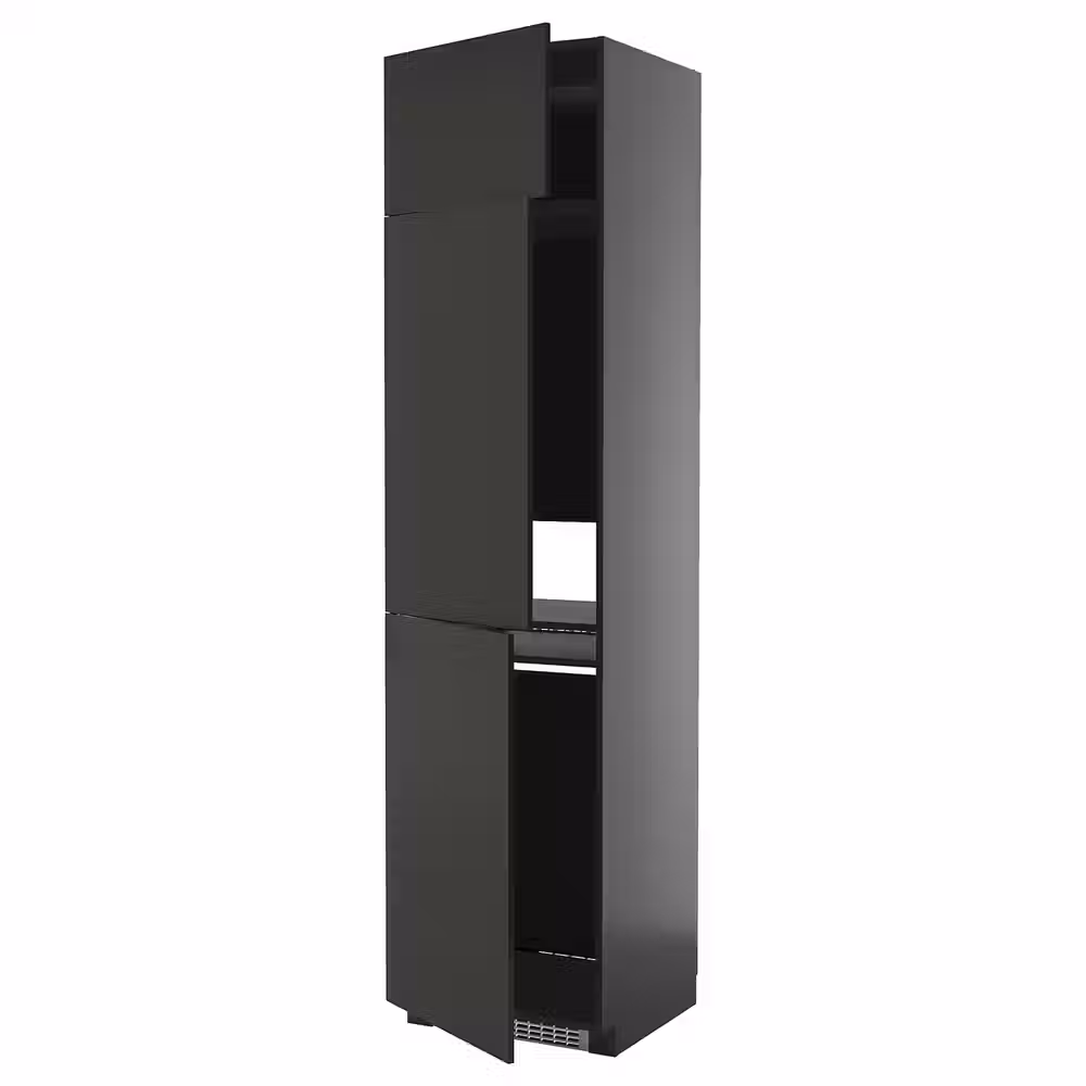 METOD Высокий шкаф д/холод/мороз/3 дверцы - фото 1